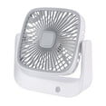 thumbnail image 1 of Latrodar USB Charging Silent Desktop Portable Large Wind Fan Elaborately Made White 9.2x3.4 Inch Home Gadgets, 1 of 3