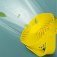 thumbnail image 1 of Latrodar USB Desk Fan, Mini Fan Portable, 2 Speeds Desktop Table Fan, Plug In Sturdy esktop Office Travel Yellow 8.4x7 Inch Home Gadgets, 1 of 5