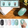 thumbnail image 1 of Gecau USB Mouse Wireless Silent Mouse Computer Mouse Rechargeable Mouse Quiet USB 2.4G Mice Adjustable DPI 2-in-1 Gaming Mouse for PC Chromebook Multi-Device Pink Clearance Sales, 1 of 2