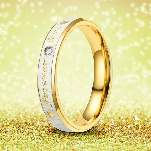 Latrodar Unisex Stainless Steel Crystal For Men And Women Fashion Couple Gold up to 30% Off