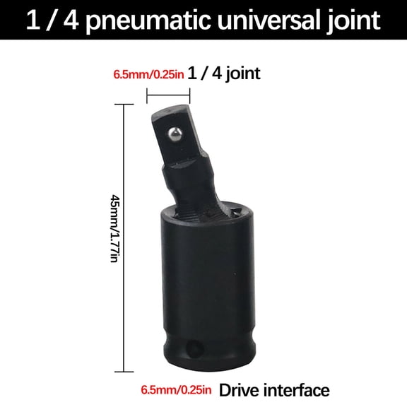 Latrodar Universal Joint Socket ,Pneumatic Steering Budget-Friendly Socket Swivel Tools A 2x0.8 Inch Home Tools