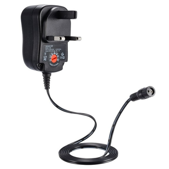 Latrodar Universal Power Supply Adaptor Plug Charger Crafted with Care 4.5v 6v 7.5v 9v 12v Black Home Stuff