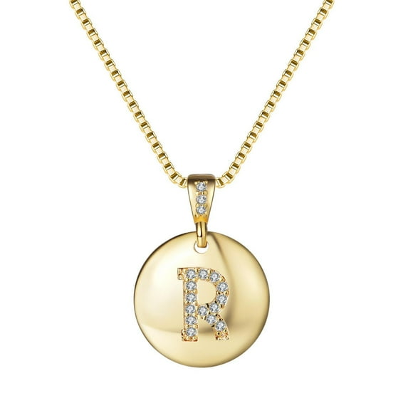 Latrodar Valentine's Day 26 Letter Necklace Female Pendant Necklace Fashion Letter Necklace Wedding Party Jewelry Gold up to 60% Off