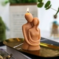 thumbnail image 1 of Gecau Valentine's Day Candle Romantic Men And Women Soya Wax Indoor Decoration Aroma Candle Companion Gift Upgraded brown 2.4x4 Inch Home Gadgets, 1 of 5