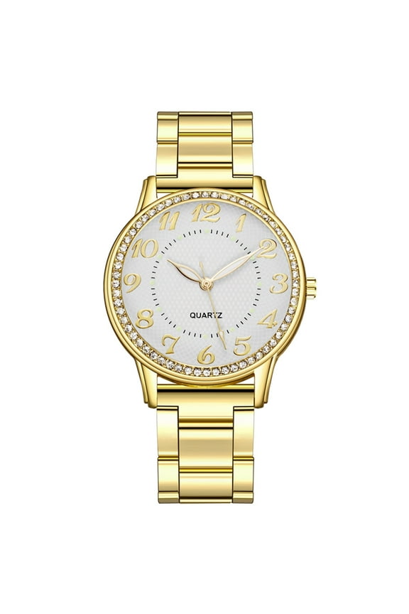 Watches Quartz Watch Stainless Steel Dial Casual Bracele Watch as show