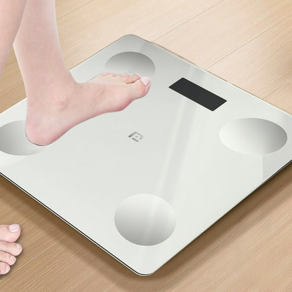 Latrodar Weight Scale Home Intelligent Body Scale High Precision Bluetooth Electronic Scale White Decorative 12x2 Inch