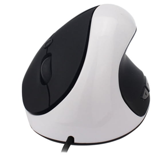 Gecau Wired Ergonomic Vertical Mouse With 3 DPI Creative e Comfort Of Working White 3.6x3.2 Inch Home Gadgets