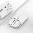 thumbnail image 1 of Gecau Wireless 2.4G Mouse Fashion Computer Laptop Office Gift Packaging Home Mouse Secure White 5.2x3 Inch Home Stuff, 1 of 5