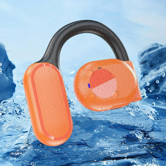 Latrodar Wireless Bluetooth Headphones Conduction Sports Safety Guaranteed Reduction Earphones Orange Home Essentials