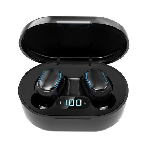 Latrodar Wireless Bluetooth Headphones Control Wireless Charging Case Water Resistant Safety Guaranteed ne Headset For Sport Black 3.2x1.6 Inch Home Decor