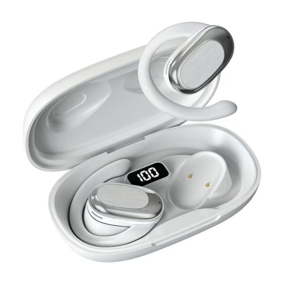 Latrodar Wireless Bluetooth Headset New OWS Creative ar Bluetooth Headset White 6x4 Inch Home Essentials