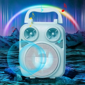 Latrodar Wireless Bluetooth Speaker K Song Volume Home Creative e Speaker Radio/USB/ Blue 6.4x4.8 Inch Home Stuff