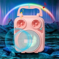 Latrodar Wireless Bluetooth Speaker K Song Volume Home Creative e Speaker Radio/USB/ Pink 6.4x4.8 Inch Home Decor