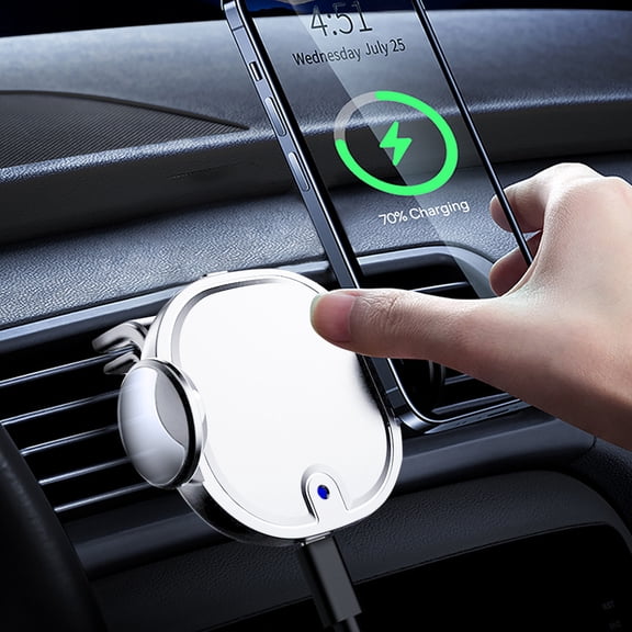 Gecau Wireless Car Charger Mount For Car Vent 15W Sturdy tphone IOS & Android White Home Stuff