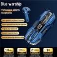 thumbnail image 1 of Latrodar Wireless Earbuds Bluetooth 5.4 Metal In-Ear Headphones Wireless Gaming Crafted with Care ones Stereo Ear Buds Blue 4.8x3.6 Inch Home Tools, 1 of 5