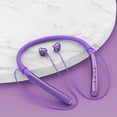 thumbnail image 1 of Latrodar Wireless Sports Long Standby Bluetooth Earphones, Neck Mounted Two Ear Sports Earphones Best of Both Worlds Purple 7.6x6.4 Inch Home Tools, 1 of 4