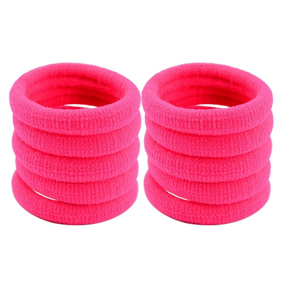Latrodar Women Girls Hair Ties Rope Ring Elastic Hairband Ponytail New 10Pcs hot up to 50% Off