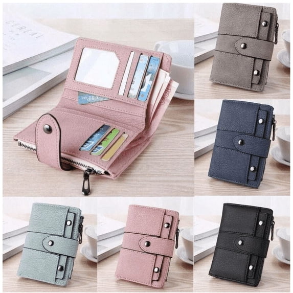 Gecau Women Short Cute Short Wallet Coin Zipper Short Purse Home Gadgets Gray Plastic up to 30% Off