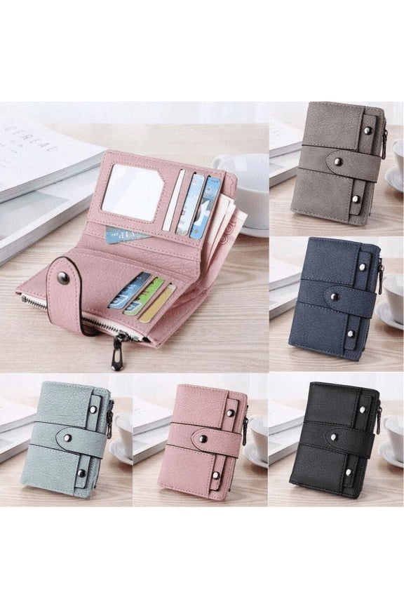 Women Short Cute Short Wallet Coin Zipper Short Purse Home Gadgets Green Plastic Clearance Sales