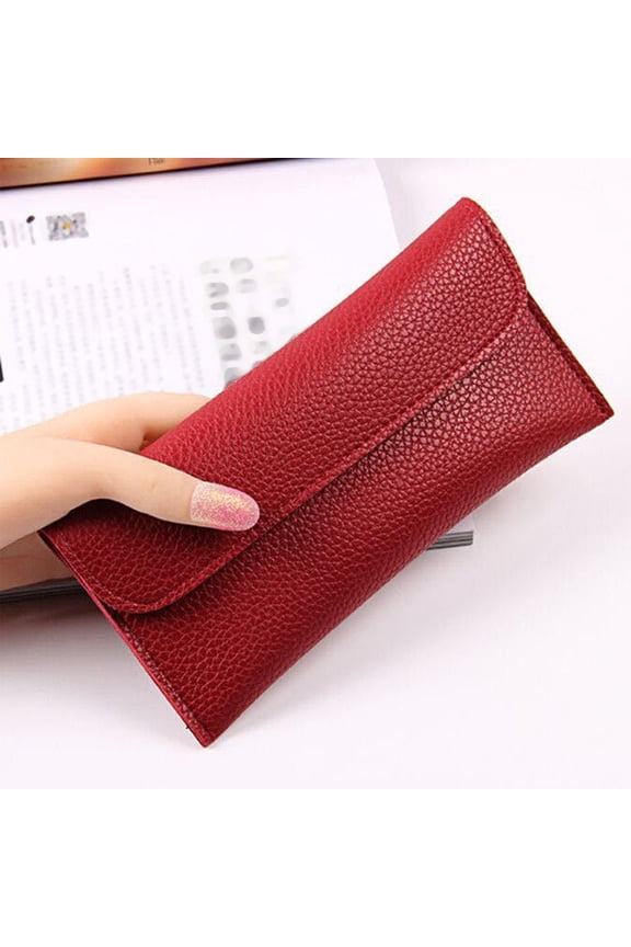 ufeghfjh Womens Wallet With Slots Small Wallets For Women Bifold Slim Coin Purse Zipper ID Card Red Durable