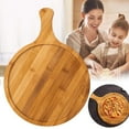 thumbnail image 1 of Latrodar Wood Cutting Board With Handle Wooden Ecologicals Bamboos Serving Board Kitchen Baking Chopping Boards For Pizza Bread Cheese Steak Charcuterie Fruit Vegetables Elaboratel, 1 of 5