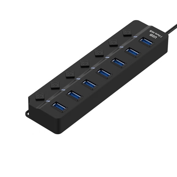 Gecau -port HUB 2.0 Hub Four-port Expander Usb Computer Splitter Eco-Friendly Material black 6.8x2 Inch Home Decor