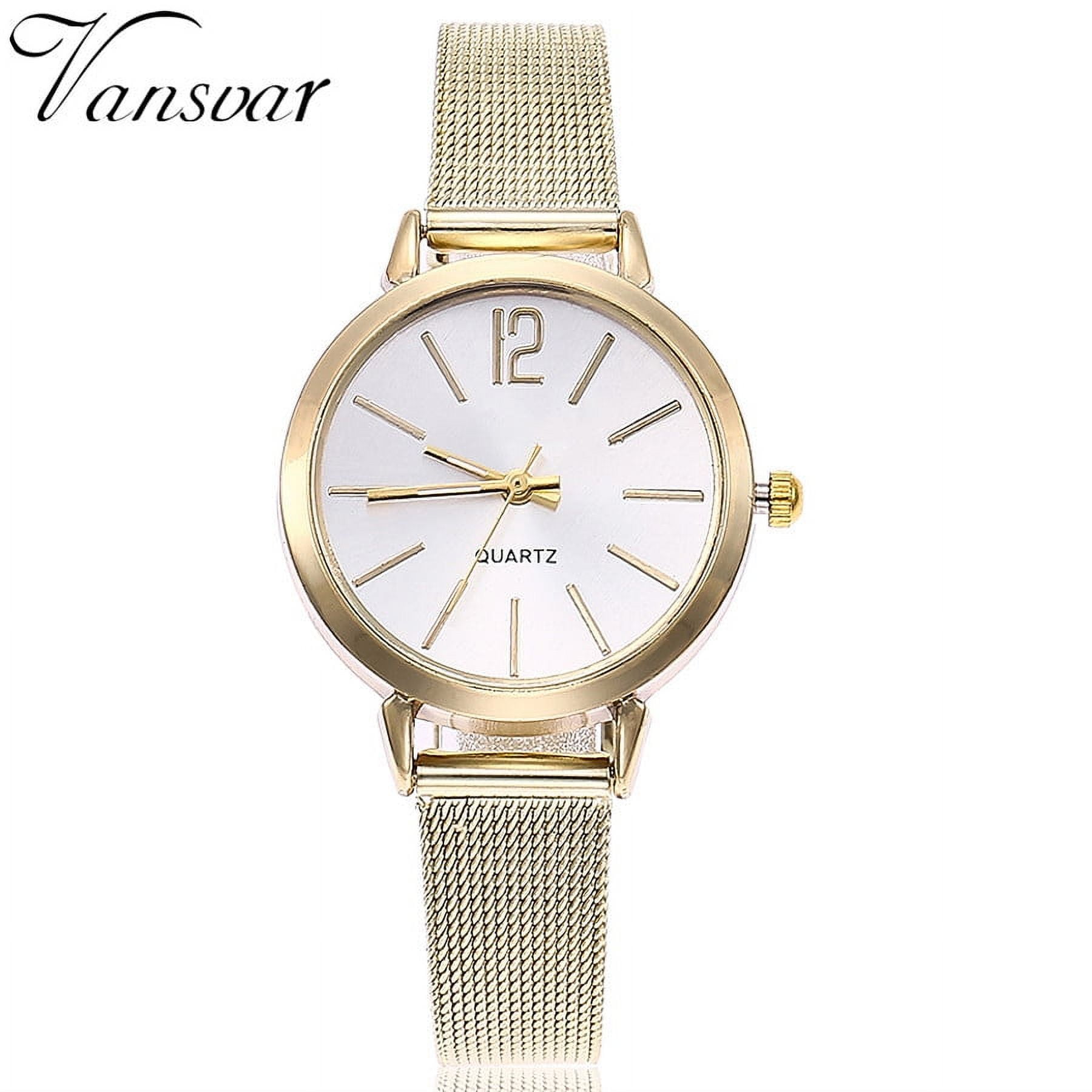 Latrodar vansvar Casual Quartz Stainless Steel Strap Watch Analog 
