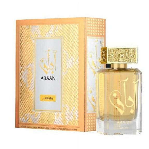Lattafa Abaan Eau de Parfum Spray for Unisex 3.4 Ounce Fragrances