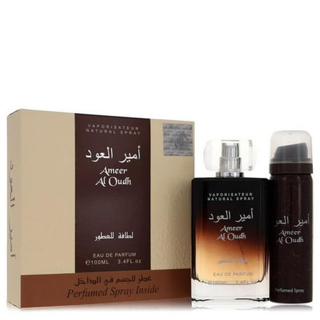 Lattafa 561786 Ameer Al Oudh Gift Set for Men - 2 Piece