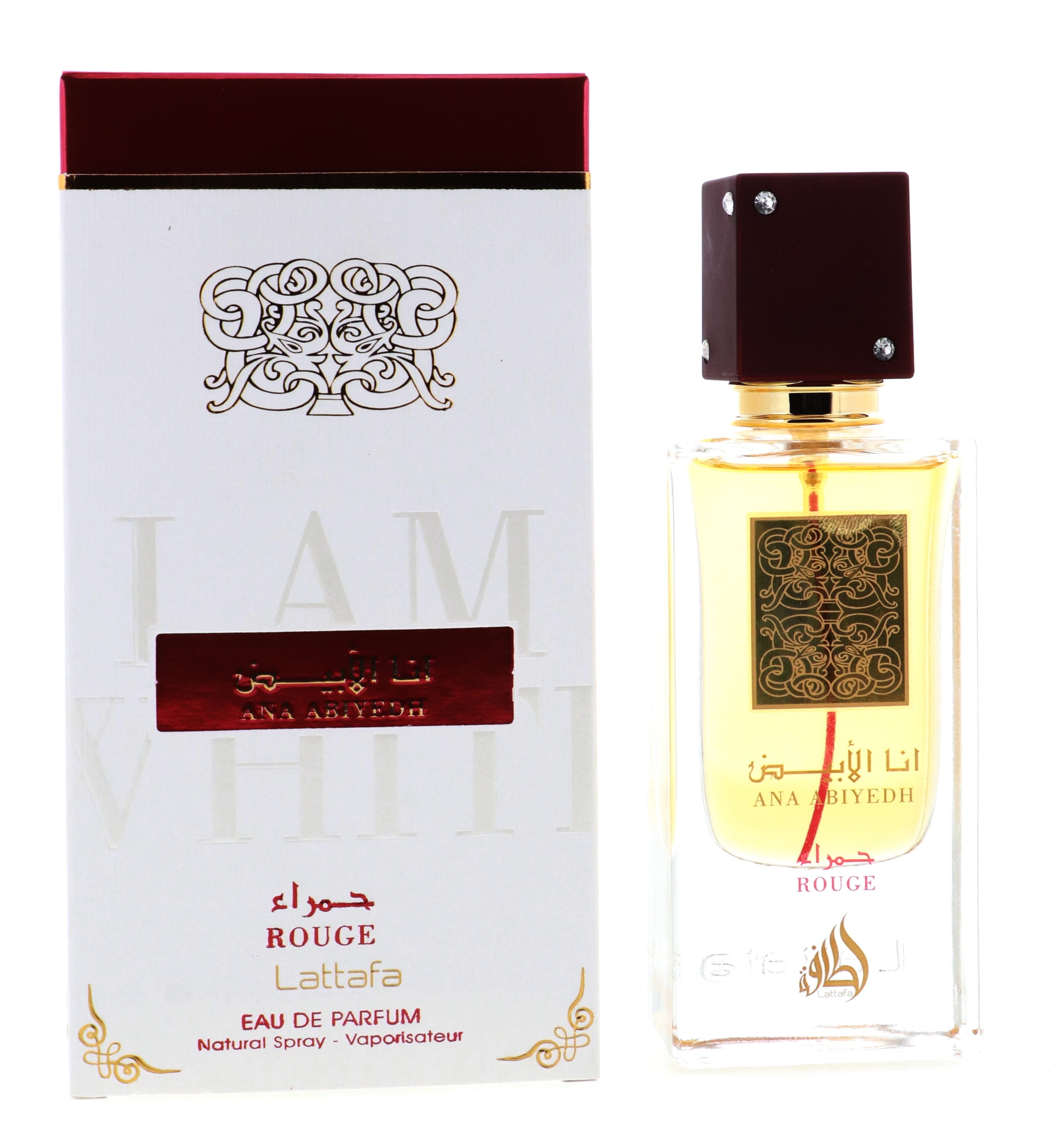 Lattafa Ana Abiyedh Rouge for Unisex Eau de Parfum Spray, 2 Ounce