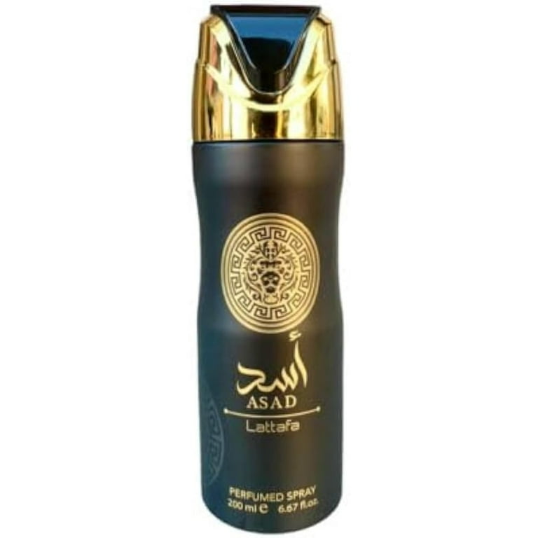 Lattafa Asad Deodorant Spray for Men 6.67 Fl Oz (200 ml