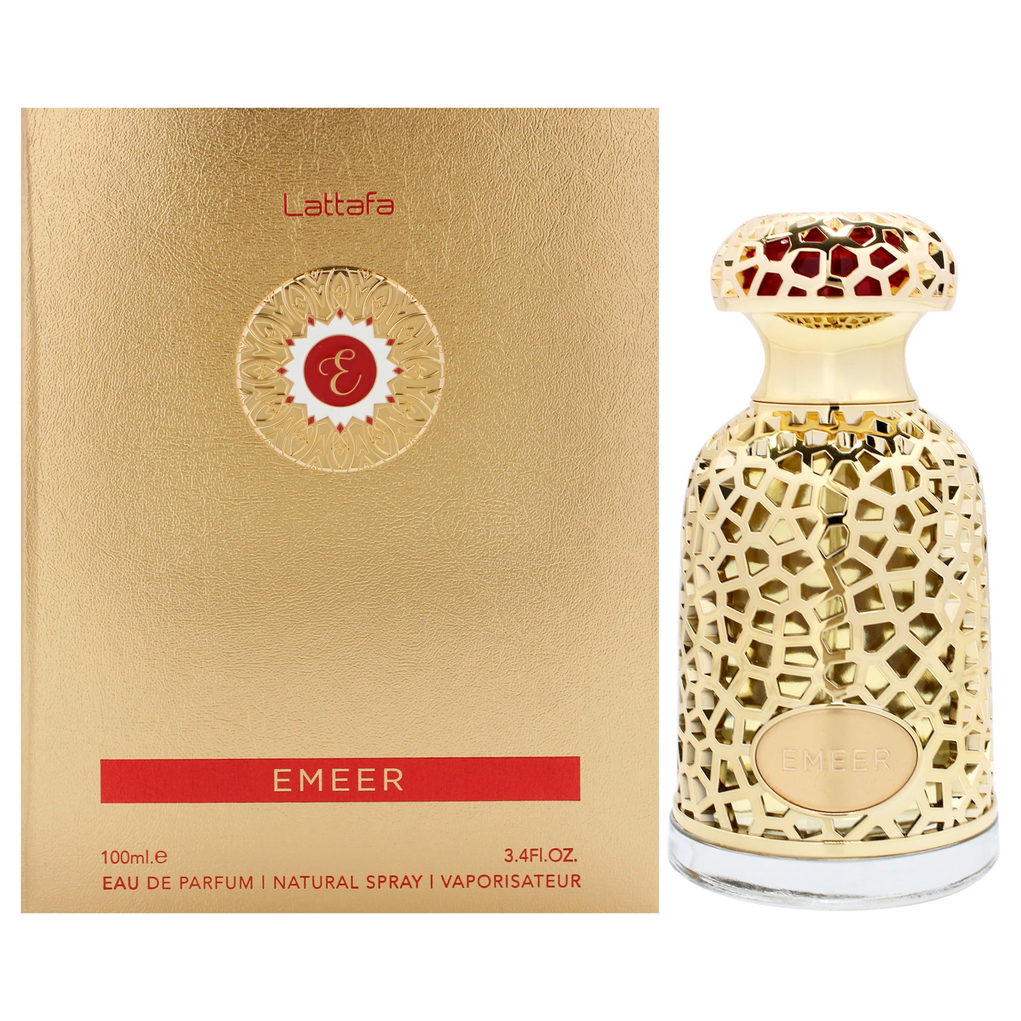 Lattafa Emeer Eau De Parfum Spray (Unisex) By Lattafa - 3.4 oz Lattafa Emeer Eau De Parfum Spray (Unisex) By Lattafa - 3.4 oz