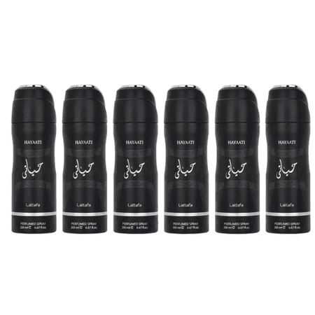 Lattafa - Hayaati Deodorant Spray 200ml (6.7 oz) 6 Pcs