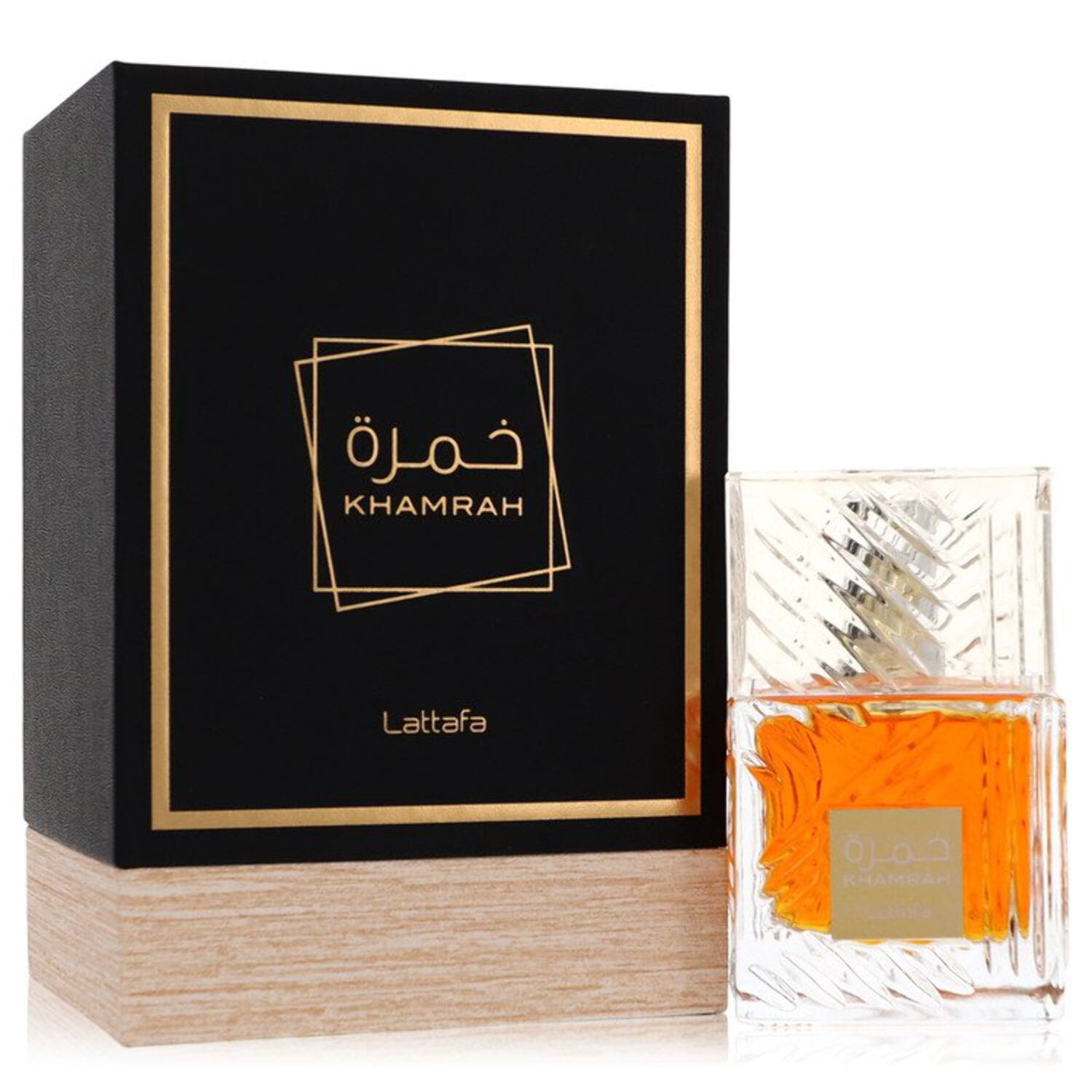 Lattafa Khamrah 3.4 oz EDP Spray, Long Lasting Aromatic Spicy