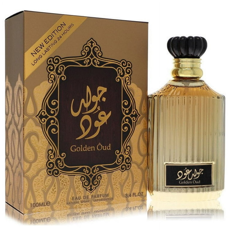 Lattafa Asdaaf Golden Oud Eau De Parfum Spray (Unisex) By Lattafa - 3.4 oz Lattafa Asdaaf Golden Oud Eau De Parfum Spray (Unisex) By Lattafa - 3.4 oz
