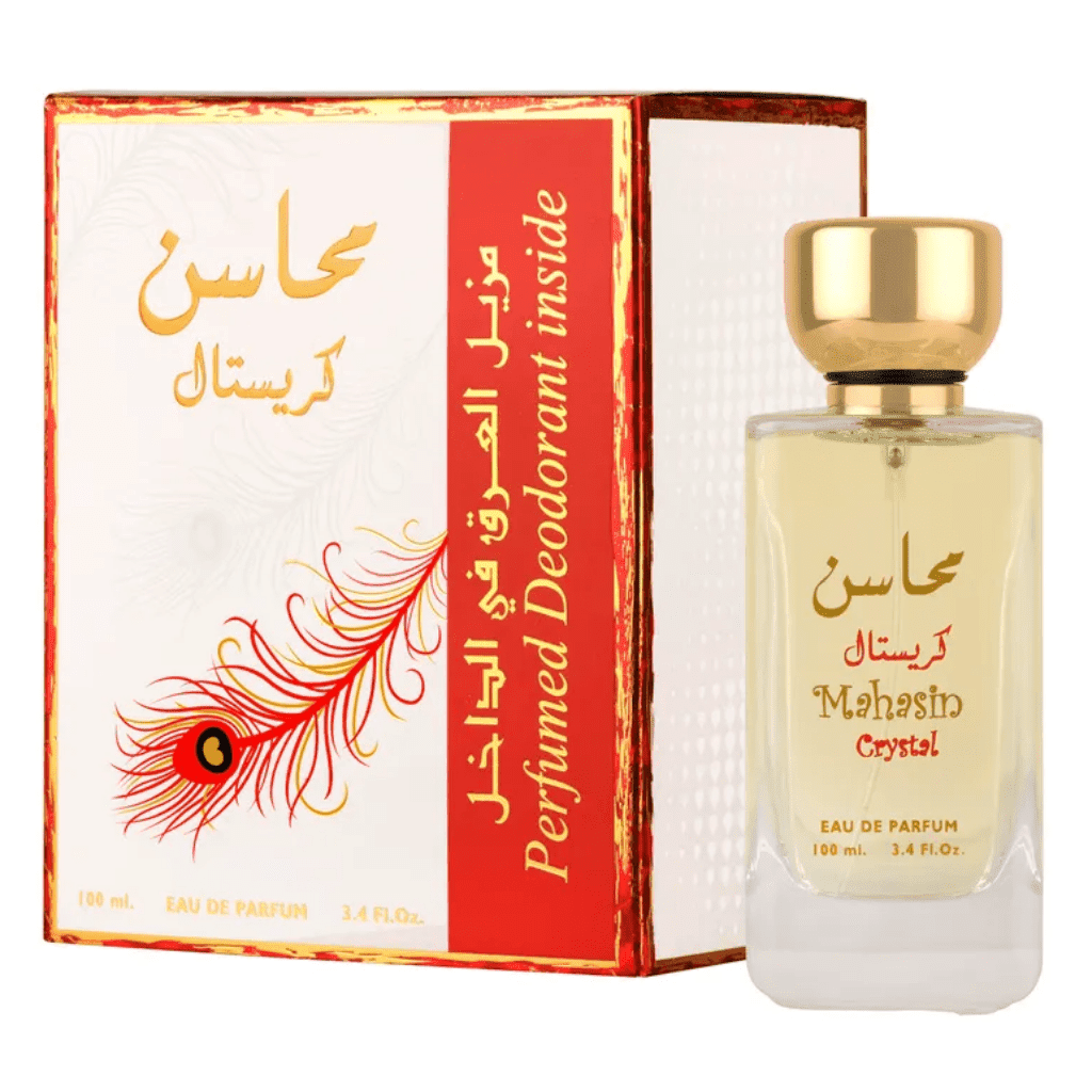Lattafa Ladies Mahasin Crystal EDP Spray 3.4 oz Fragrances