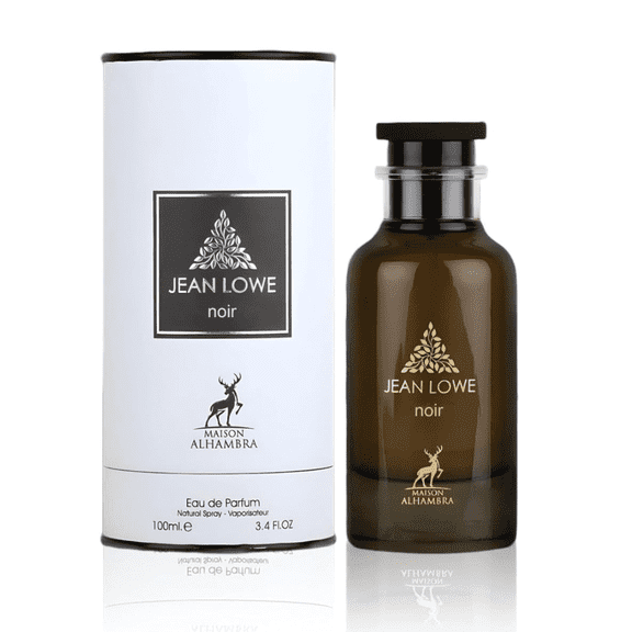 Lattafa Maison Alhambra JEAN LOWE NOIR EDP Spray 100ML (3.4 OZ), Rich and Alluring Scents for Men & Women.