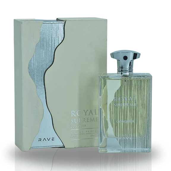 Lattafa Men's Rave Royal Supreme Conquer EDP Spray 3.4 oz Fragrances 6290360594118