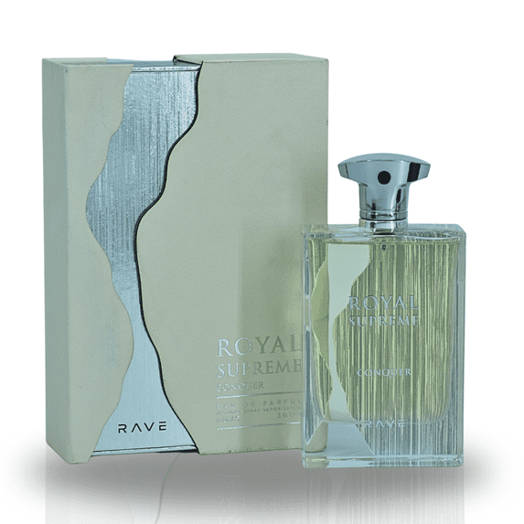 Lattafa Men's Rave Royal Supreme Conquer EDP Spray 3.4 oz Fragrances 6290360594118