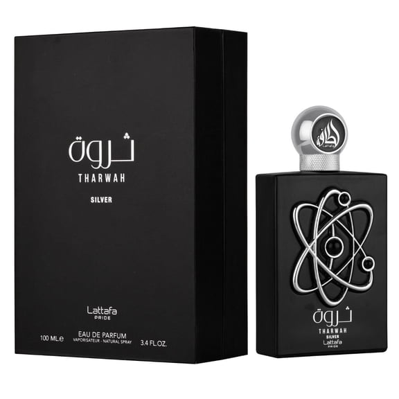 Lattafa Men's Tharwah Silver EDP 3.4 oz Pride Collection Fragrances 6291108738184