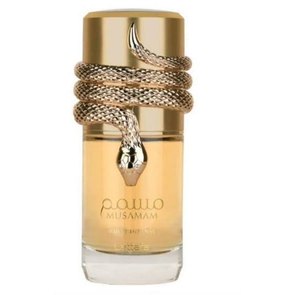 Lattafa Musamam White Intense Eau de Parfum Spray for Unisex, 3.4 Ounce