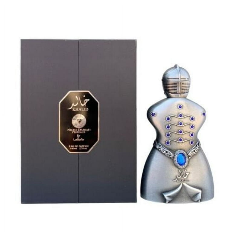 Niche Emarati Khalid Eau De Parfum Spray (Unisex) By Lattafa - 2.7 oz Niche Emarati Khalid Eau De Parfum Spray (Unisex) By Lattafa - 2.7 oz