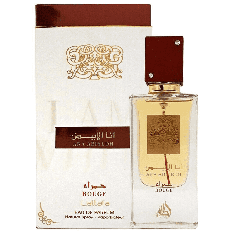 Lattafa Ana Abiyedh Rouge Eau de Parfum, Oriental Floral, Amber
