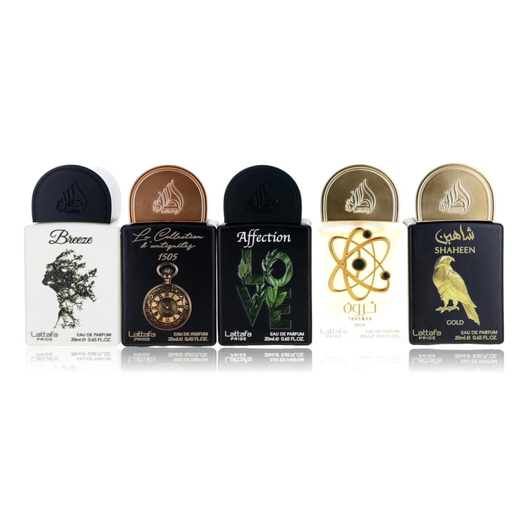 Lattafa Pride Eau de Parfum Gift Set Collection, 5 x 20ml