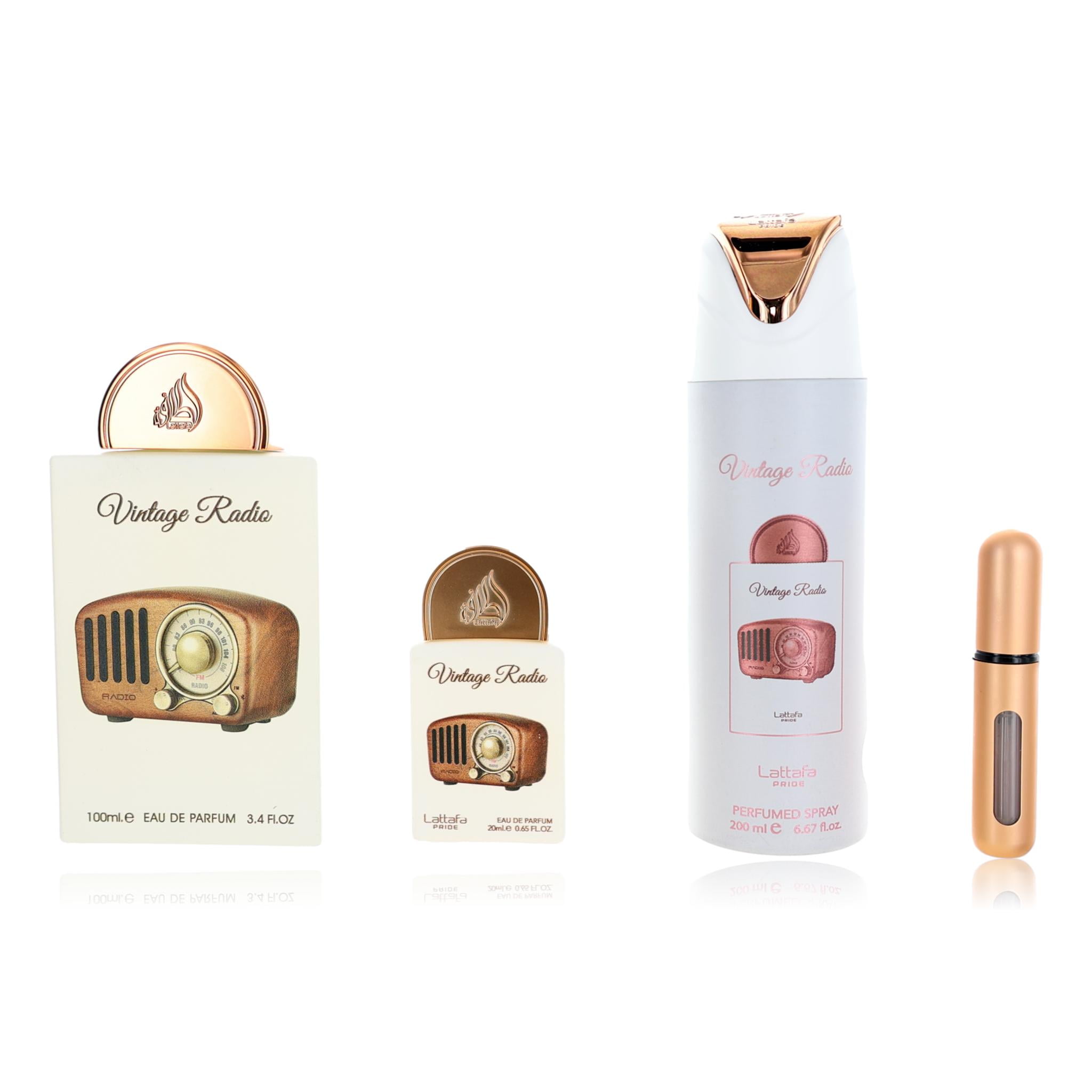 Vintage Radio by Lattafa, 3 Piece Gift Set for Unisex - Walmart.com