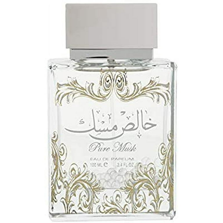 Lattafa 3.4 oz Pure Khalis Musk Eau de Parfum Spray Plus 1.7 Deodorant