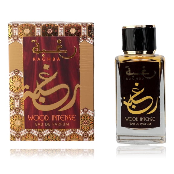 Raghba Wood Intense by Lattafa, 3.4 oz EDP Spray for Men