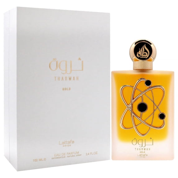Lattafa Unisex Tharwah Gold EDP Spray 3.4 oz Fragrances