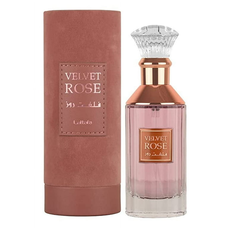 Lattafa Velvet Rose Eau De Parfum Spray (Unisex) By Lattafa - 3.4 oz Lattafa Velvet Rose Eau De Parfum Spray (Unisex) By Lattafa - 3.4 oz