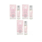 Lattafa Yara Roll On Parfum Oil 0.34 oz / 10 ml For Women Pack of 3